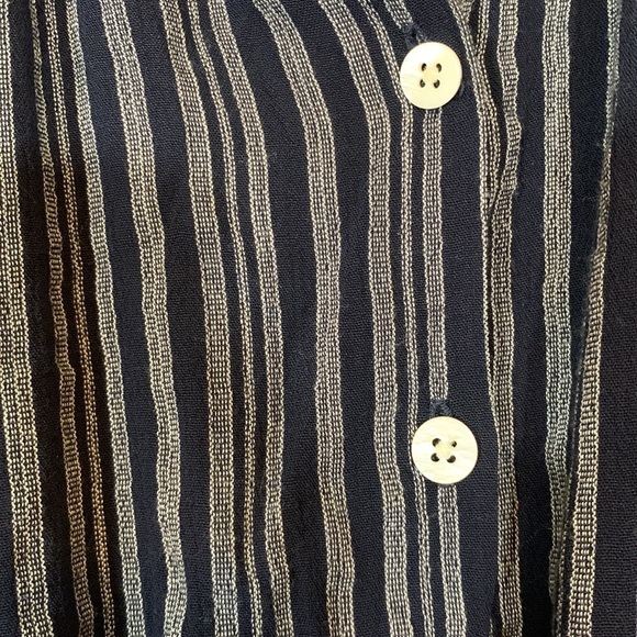 Madewell Cristy Dawn Collaboration Striped Drawstring waist Dress, M - Picture 9 of 11